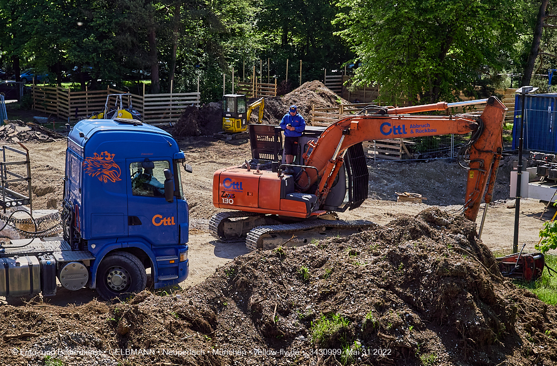 31.05.2022 - Baustelle am Haus für Kinder in Neuperlach